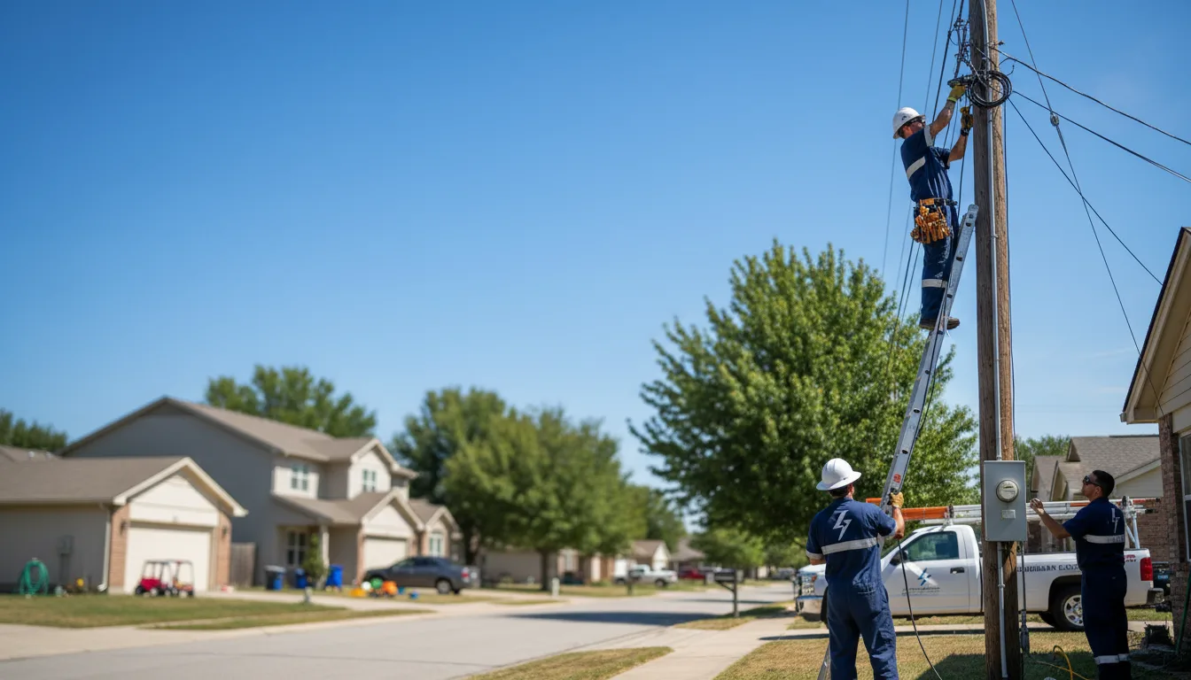 Residential electrician providing installation services in Friendship, NY